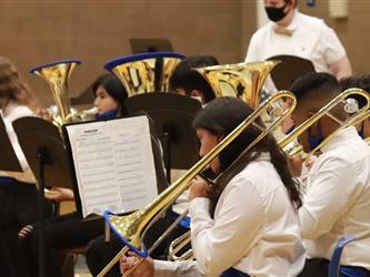 kids playing trumpet
